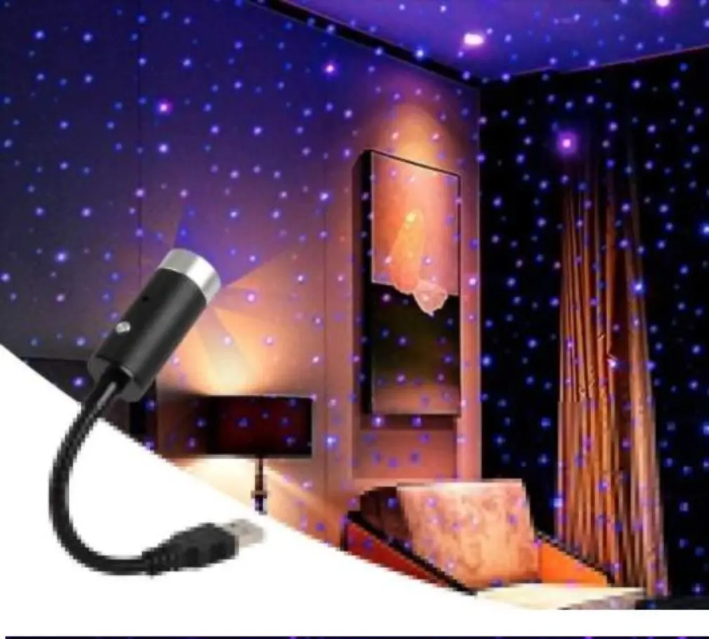 

LED Starry Sky Night Light 5V USB Powered Galaxy Star Projector Lamp for Car Roof Room Ceiling Lights Decor Plug and Play