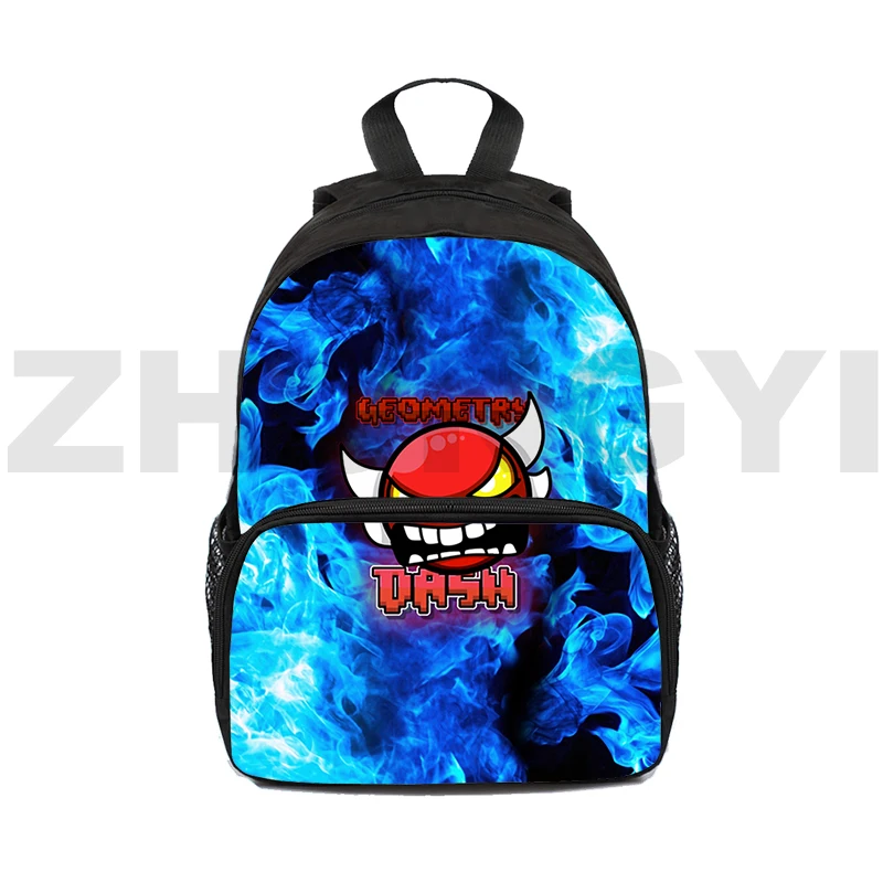 

Водонепроницаемый рюкзак из ткани Оксфорд для мужчин и женщин, с 3d-изображением злого геометрического принта, 12/16 дюйма