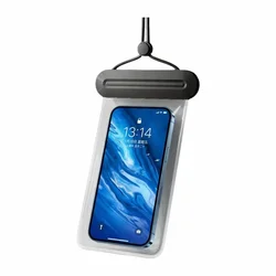 Waterproof Transparent Touch Screen Phone Bag (Black)