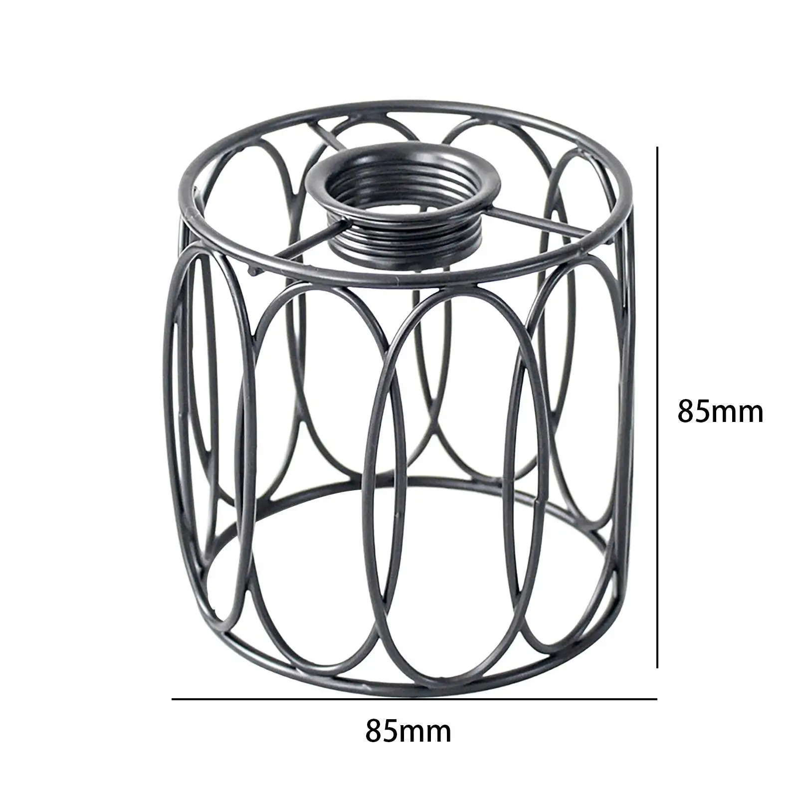 Lamp Shade Iron Cage Cylinder Metal Lamp Guard Cage for Pendant String Light