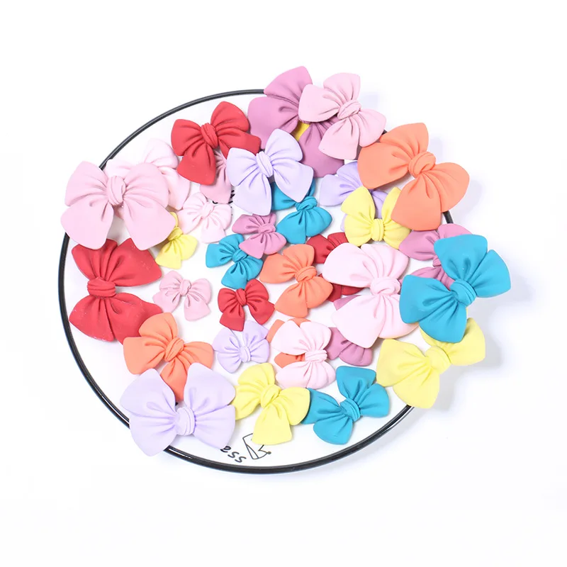 

20Pcs Cute Cartoon Bowknot Resin Accessories Ornaments Handmade DIY Craft Supplies Phone Shell Patch Decoration Home Materials