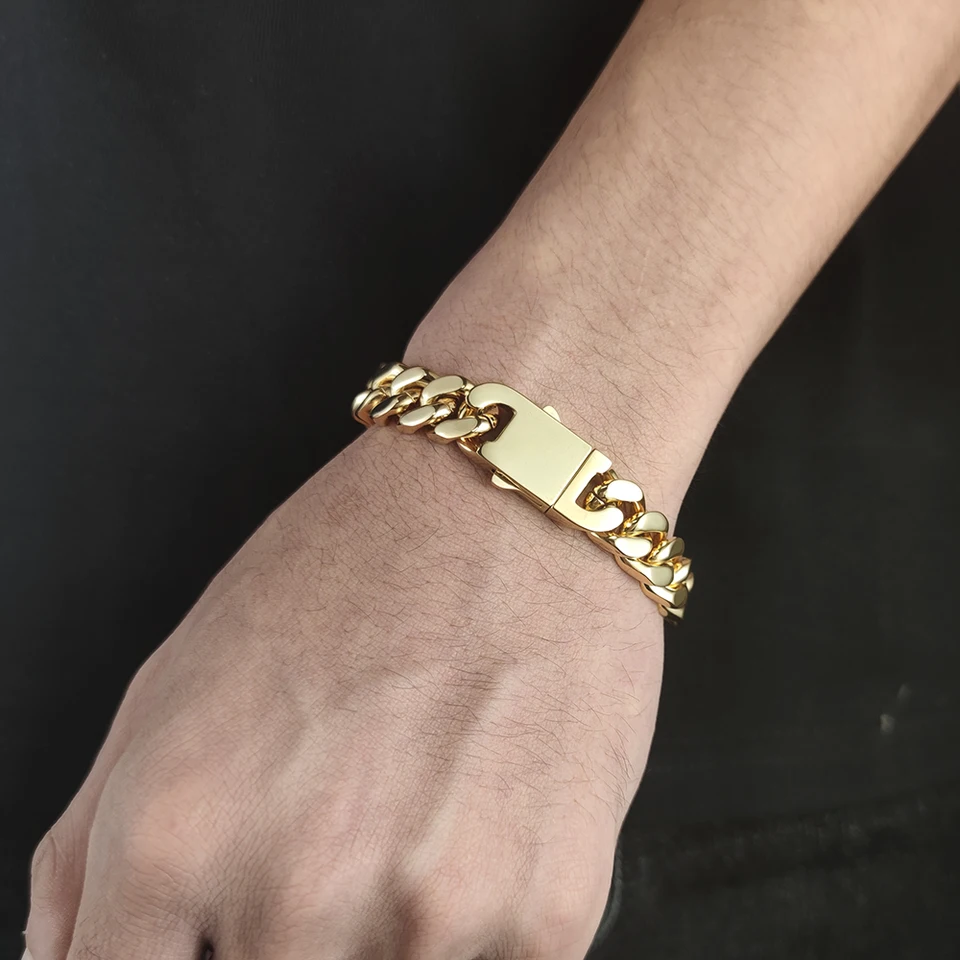 Bracciale Cubano Miami 4 Mm | Gioielli Hip-hop Placcati In - Foto 10