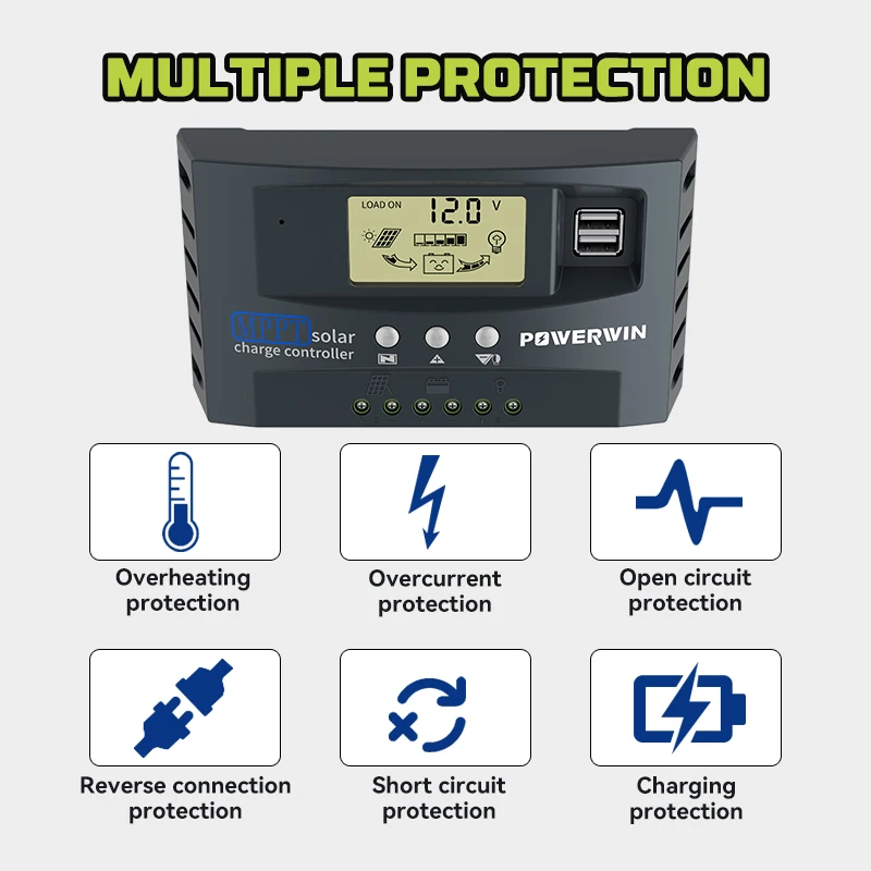 Compatible to mppt solar controller 30a 50a 100a 12/24v powerwin mt30 € 50,95