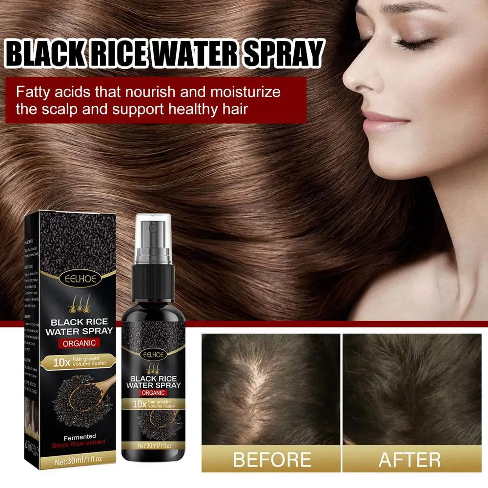 Description Picture 4 of itemBlack Rice Water Spray 30ml Hair Growth For Thicker Hair Organic Anti Hair Loss Fermented Rice Extract For Hair Growth