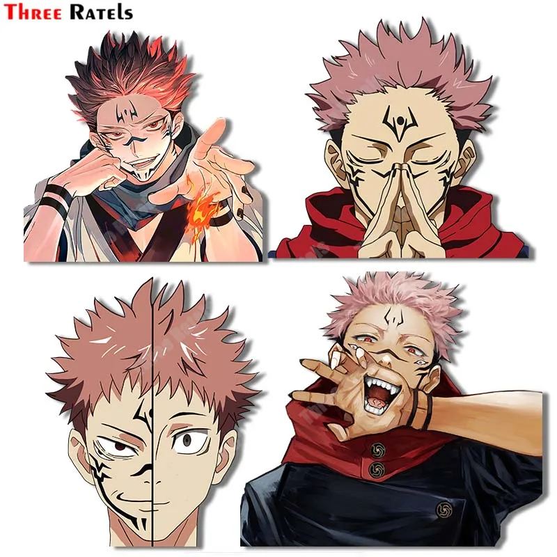 

Three Ratels A985 Vinyl Materilal Car Sticker For Sukuna.(Jujutsu.Kaisen) Anime Stickers Luggage Laptop Decor Decals