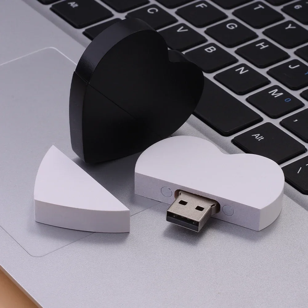 Rose Gold Crystal 32GB USB 2.0 Flash Drive LED Light Glass Pen Drive Thumb Drive Memory Stick Gift For Boy Girls Kids Adults Pendrive USB Stick