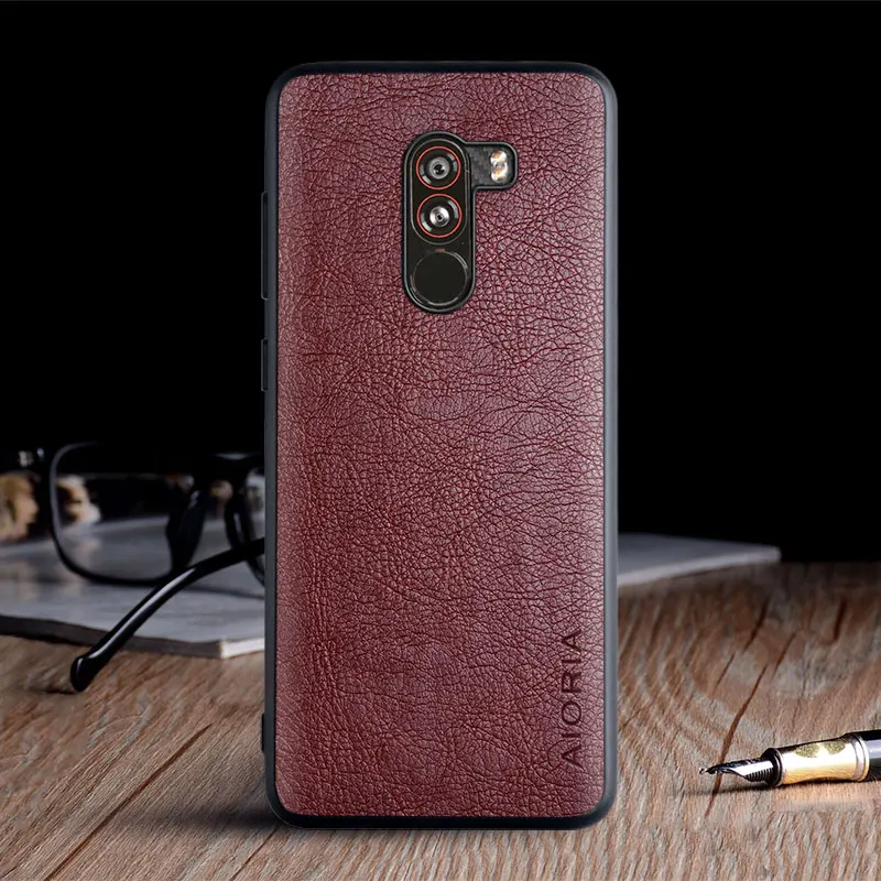 Vintage Leather Skin Luxury Case with TPU Soft Hard Cover