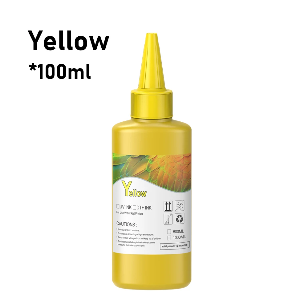 6*100ML DTF Ink Direct to Transfer Film Ink For all DTF Printer For Epson L1800 L800 L805 I3200 R1390 XP600 TX800 PET Film