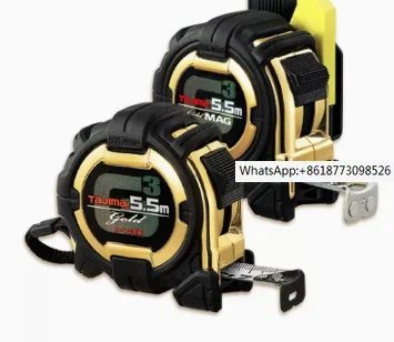 

Стальная рулетка TaJIma с предохранительным зажимом, 5,5 метров в длину и 25 мм в ширину 1001-1883