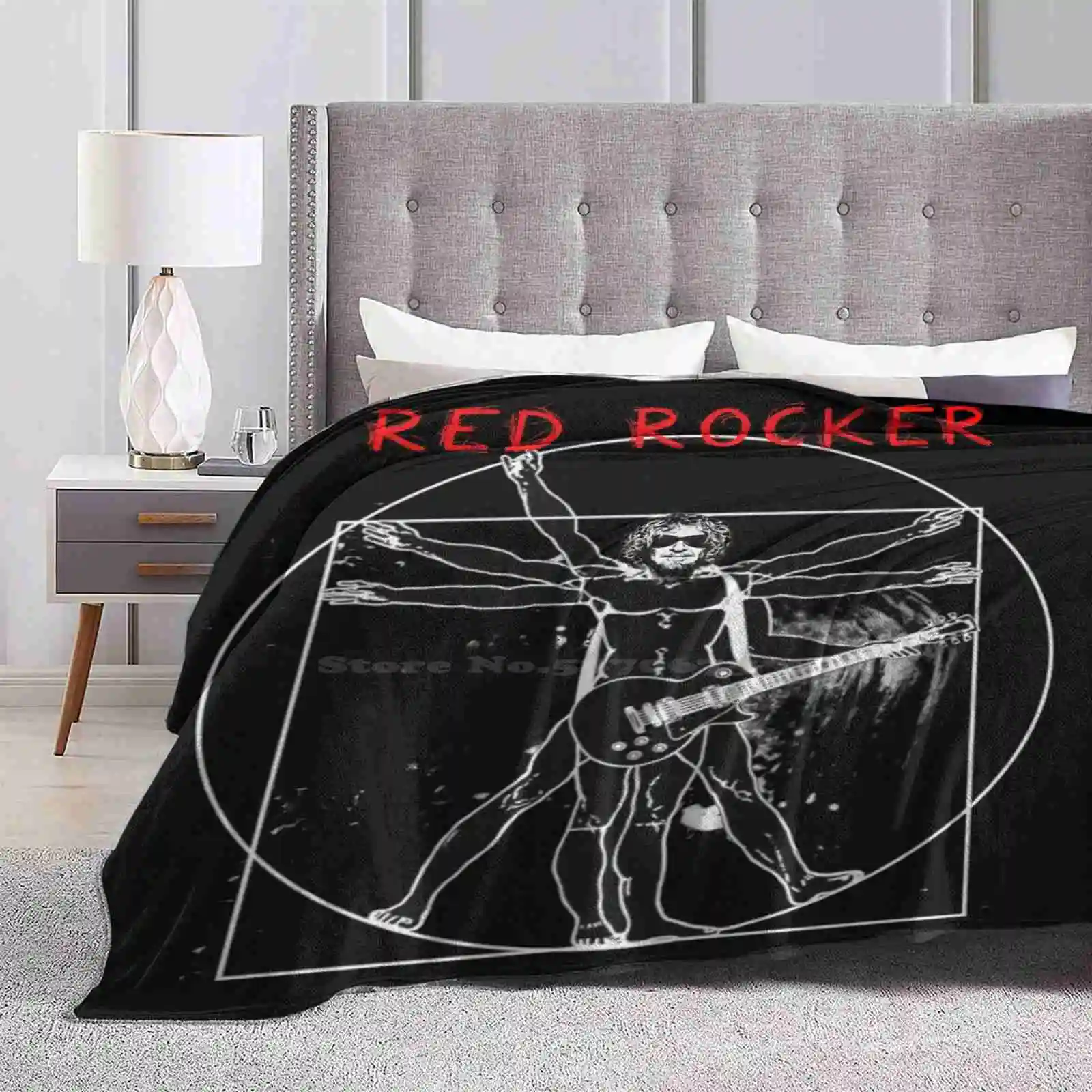 The Red Rocker New Print Novità Fashion Soft Warm Coperta Cabo Wabo Red Rocker Cabo San Lucas Sam Hagar Music Band Tequila