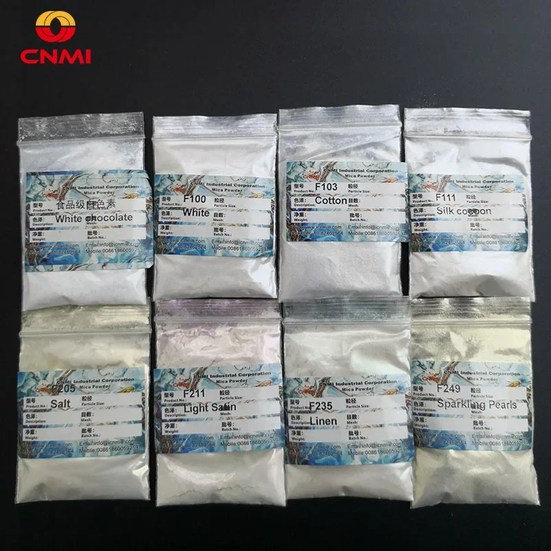 100g Pearlescent Mica Pigment White Crystal Powder for Epoxy Resin Colorant Eye Shadow Nail Art Candle Soap Polish Pigment Dye