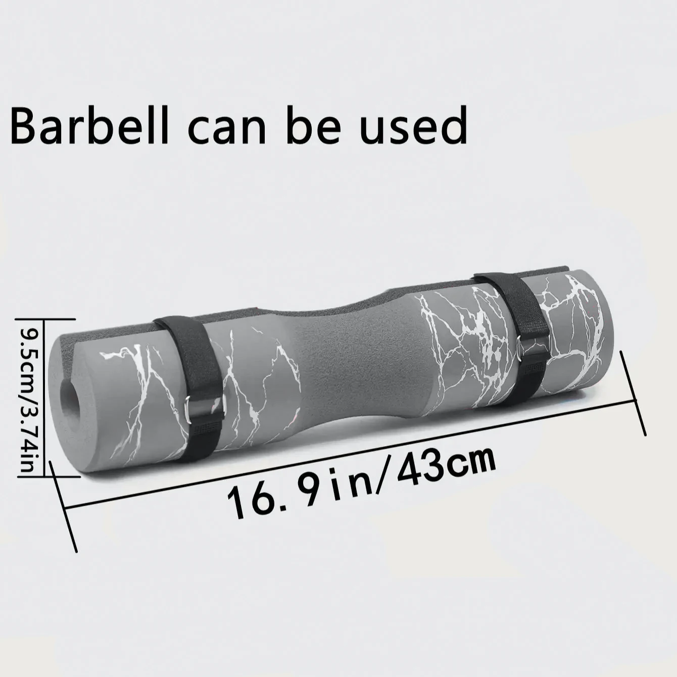 Barbell Pad Hip Thrust Pad Squat Pad Foam Sponge High Density Rebound for Squat,Lunge,Hip Thrust,Back 6