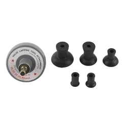 Universal Valve Lapping Tool Attachment with Adjustable RPM and 5 Suction Plates (Black)