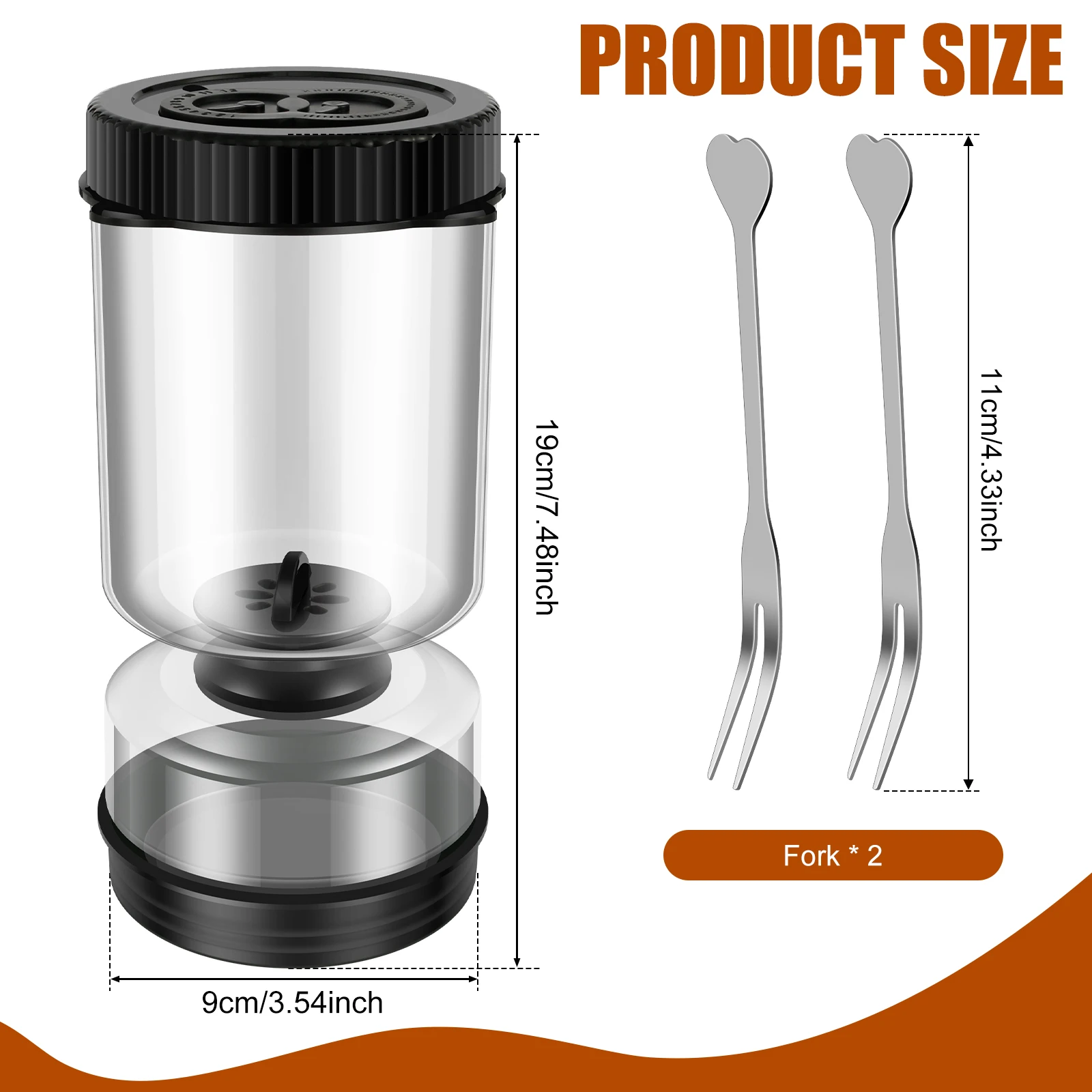 High Borosilicate Glass Pickle Jar for Cucumbers Onions Carrots Airtight Pickle Hourglass Jar Reusable Pickle Juice Separator 2
