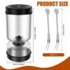 High Borosilicate Glass Pickle Jar for Cucumbers Onions Carrots Airtight Pickle Hourglass Jar Reusable Pickle Juice Separator 2