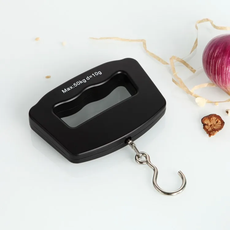 Mini portable scale Luggage scale Electronic weighing 2-50kg Household convenient hook scale Brac
