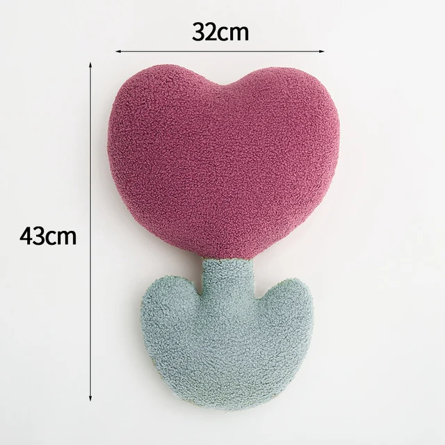 

Home decor style lovely tulip pillow living room sofa decoration throw pillow soft durable office chair cushion