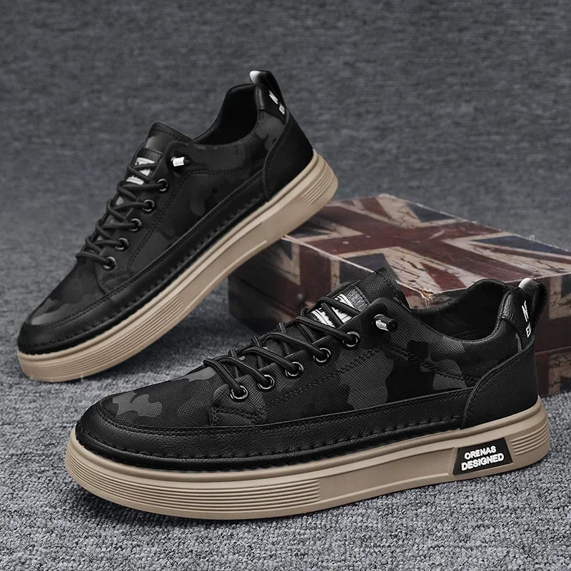 Platform Leather Chef's Loafers Fashion Summer Sneakers Outdoor Driving Tennis Running Luxury Trainers 2025 Mens Shoes Casual 5