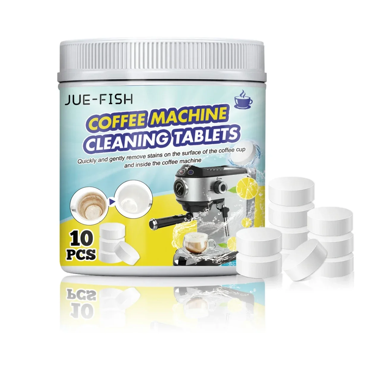 Tea Scale Cleaner Home Tea Cup Set Stain Remover Coffee Stain Remover Teapot Removal Powder Effervescent Tablets