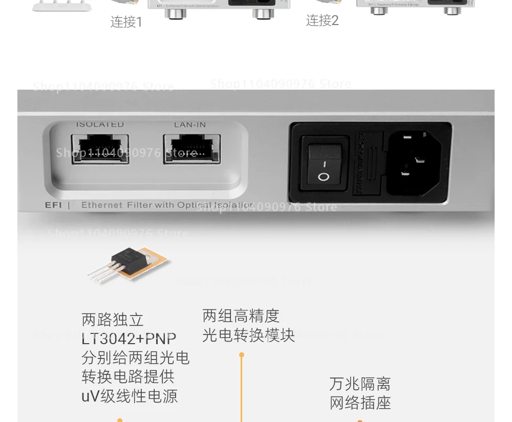 EFI Fever Audio Special Photoelectric Isolator Network Signal Noise Purification