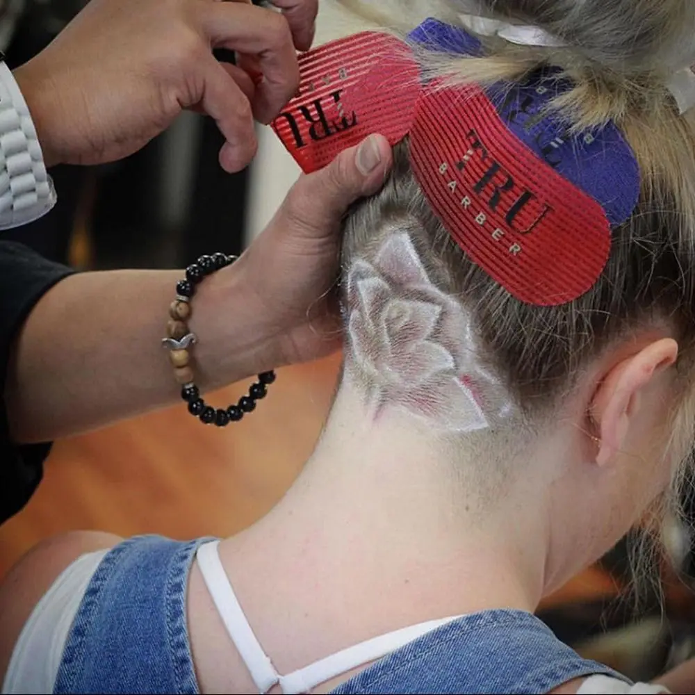 재사용 가능한 이발 헤어 스티커, 헤어 그리퍼, 미용 테이프, 헤어 거치대 머리핀, 전문 살롱 헤어 스타일링 도구, 2 개