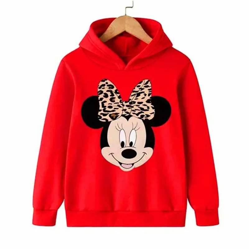 

Cartoon Minnie Mouse Print Hoodies Kids Clothes Sweatshirt Girls Children Cotton Long Sleeve Sweatshirt Clothing Dropship