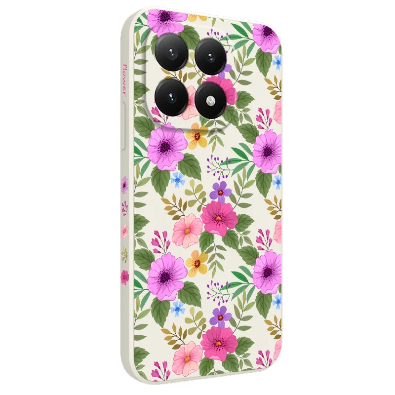 Spring Pattern Silicone Phone Case Cover