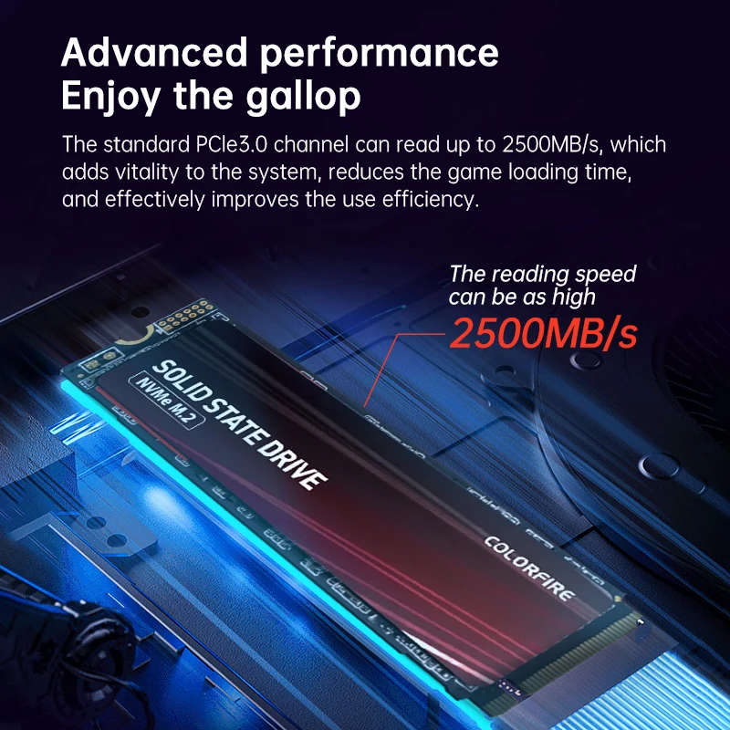 Colorfire ũž ǻ PC  Ʈ ϵ ̺, PCIE SSD, 2TB SSD, Nvme M2, 1 TB, 2 M.2 2280
