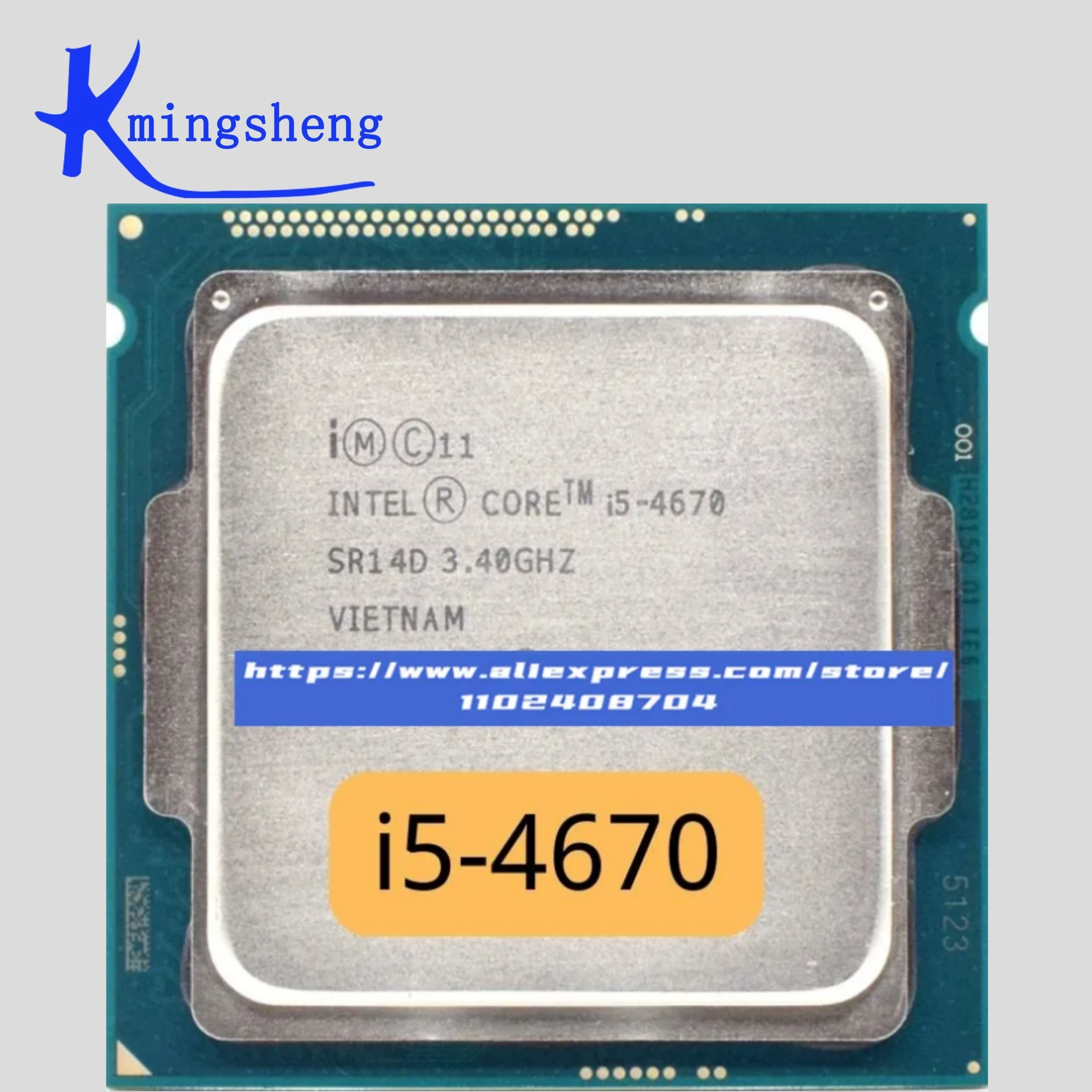 

Четырёхъядерный процессор Intel Core i5 4670, 3,4 ГГц, 6 Мб, разъем LGA 1150, SR14D
