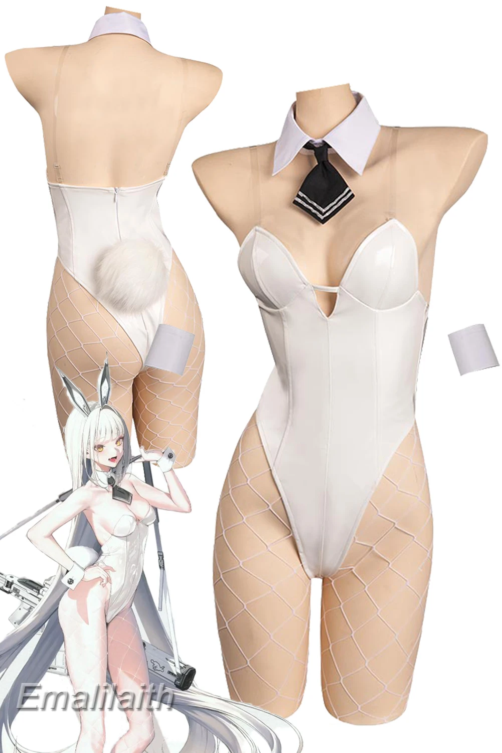 

White Bunny Girl Blanc Cosplay Role Play Game NIKKE The Goddess Of Victory Disguise Costume Kawaii Women Fantasy Fancy Dress