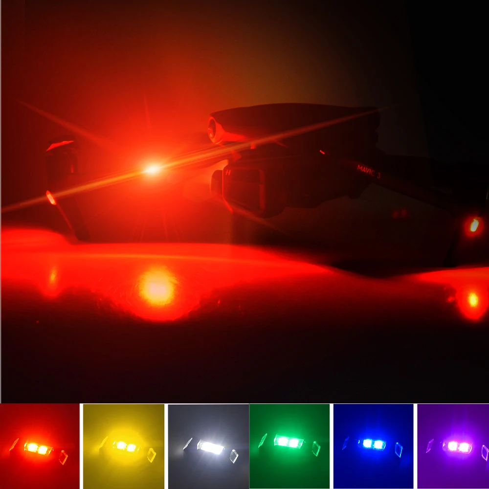 Luci Notturne Per Dji Mavic Air 2/Mini 3 Pro/Mini 2/Mini/2/Pro/Air/Spark/Fimi X8Se/Fimi Mini Drone Spia Stroboscopica