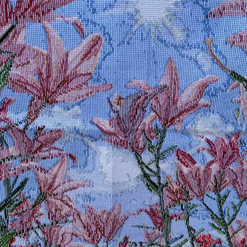 순수 수제 크로스 스티치 완제품, 인공 자수 그림, 로맨틱한 용수철, 거실 장식, 68x61cm