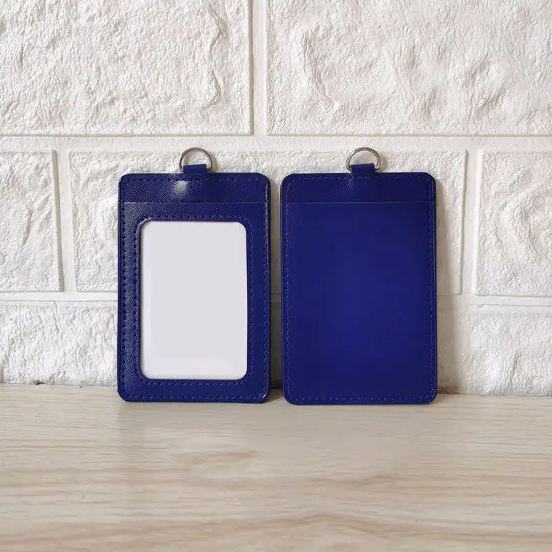 حامل بطاقة عمل هوية العمل على الوجهين من جلد البول...