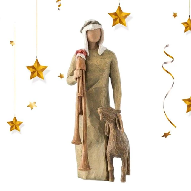 Poupée avec tube de sac gravée à la main, Statue décorative, décoration de  bureau, cadeau de noël - AliExpress