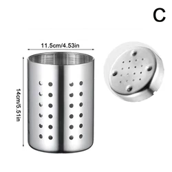 Stainless Steel Kitchen Cutlery Organizer and Drainer Basket (C)