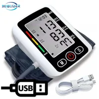 Automatic Tonometer Upper Arm Blood Pressure Monitor LCD Screen Sphygmomanometer Digital BP Monitor Medical Tensiometer Measure