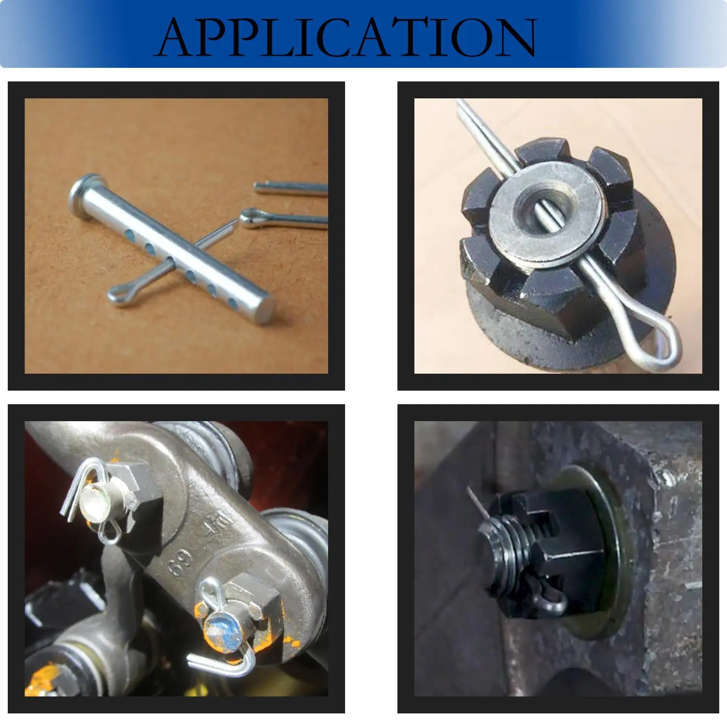 Stainless Steel Cotter Pin Kit 150/240 Pcs Split Pin Assortment Whistle U Fixings Assorted Sizes M1 M1.5 M2 M2.5 M3 M4 M5
