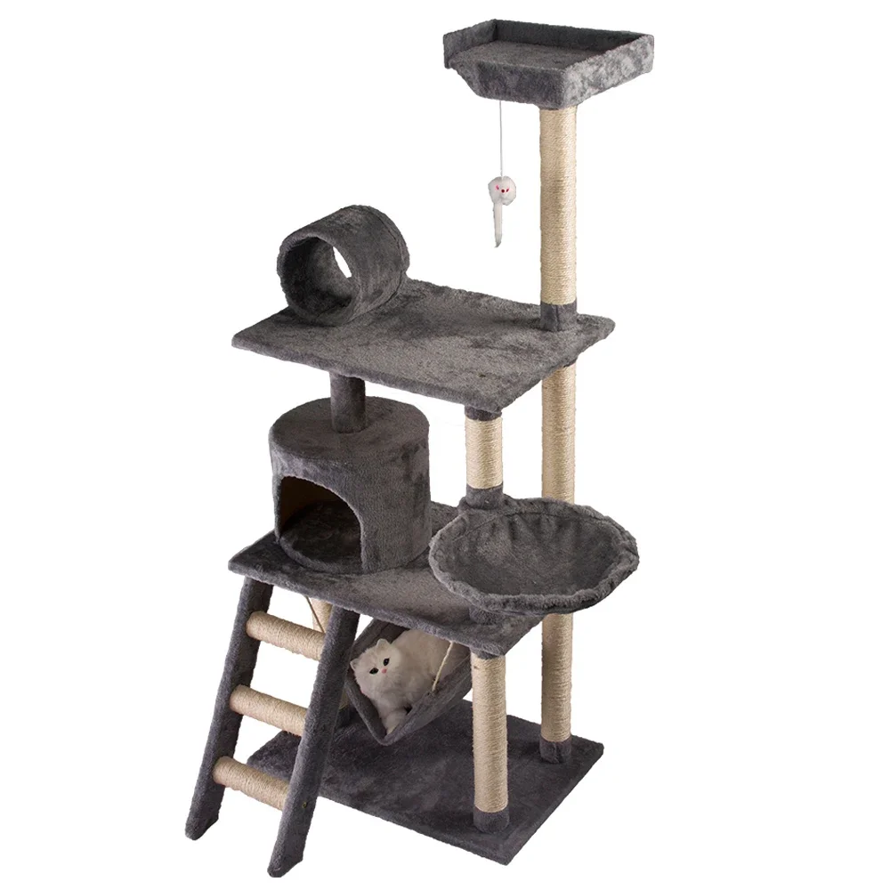 

wholesale big wooden scratcher tower cat tree house