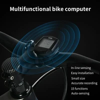 Ordinateur de vélo avec écran LCD, 15 types de canons précis, statique, auto, batterie de subdivision du sommeil, odomcirculation filaire 4