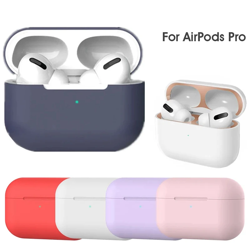 Custodia Morbida In Silicone Per Apple Airpods Pro Cover Antiurto Per Apple Airpods Custodie Per Auricolari Per Air Pods Pro 2019 Custodia Protettiva