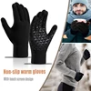 Winter Warm Touch Screen Gloves Waterproof Non-slip Thickened Knitted Gloves Suitable for Outdoor Driving Cycling and Skiing 1