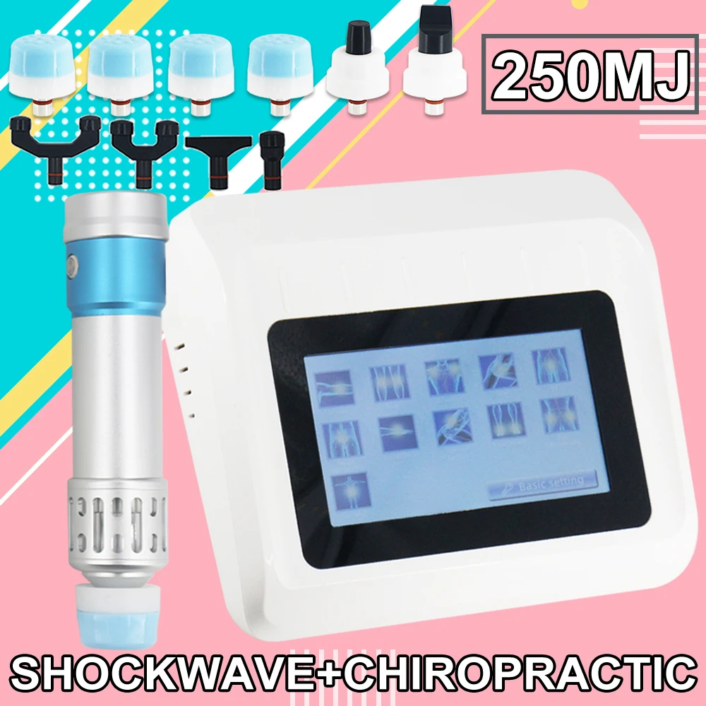 

Professional ED Shockwave Therapy Machine Relaxing Muscle Massager Pain Relief 2 in 1 Shock Wave Device And Chiropractic Tool