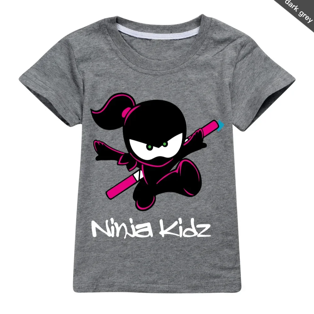Boys T Shirt Summer NINJA KIDZ 3D Printed T-shirt Kids Funny Harajuku Fashion Top Boys&Girls Tee tops 2-16 Years kids clothes 4