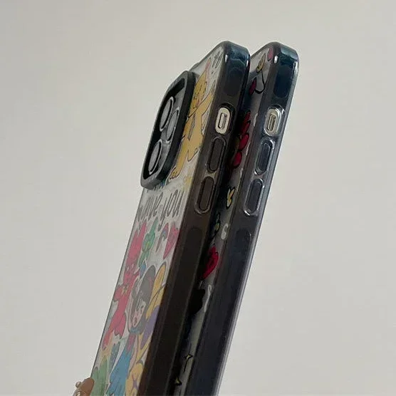 MagSafe Acrylic Cartoon Painting iPhone 11 12 13 14 15 Pro Max Case - Protective iPhone Case with MagSafe