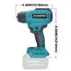 PATUOPRO Cordless Heat Gun LED Display 30-550℃ Adjustable Handheld Electric Hot Air Gun Home Power Tool For Makita 18v Battey 2