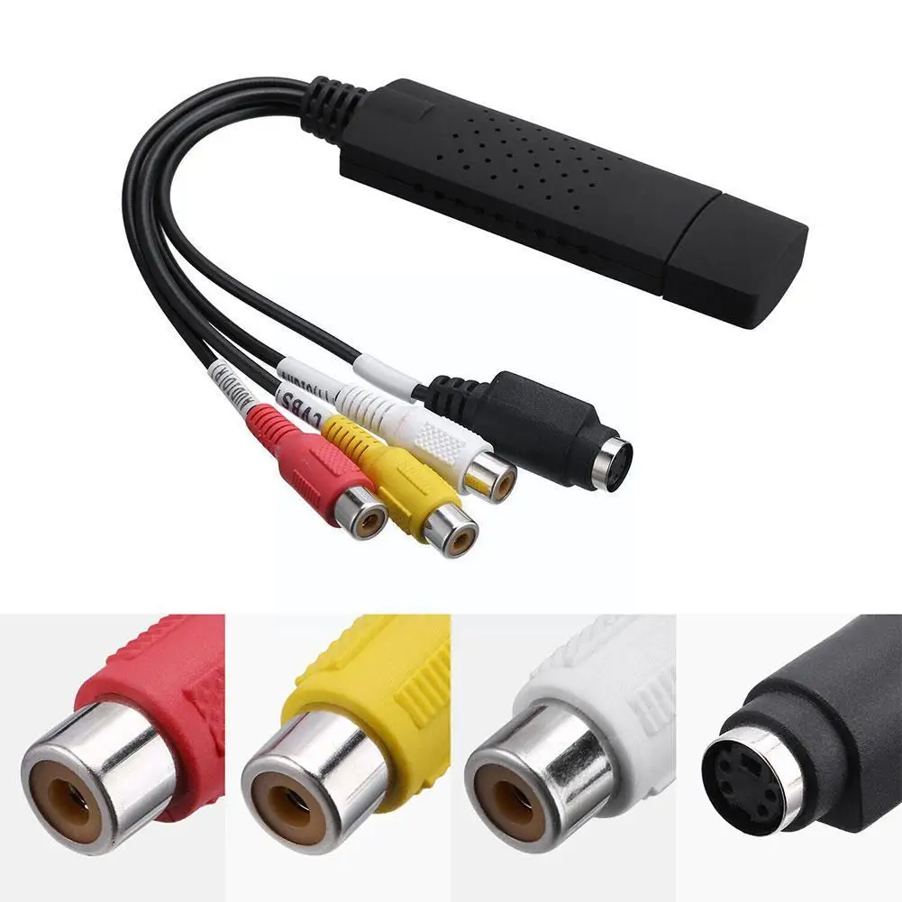 Adattatore Per Scheda Di Acquisizione Video Usb Kit Di Conversione Digitale Vhs A 1 Via Plug And Video Play 2.0 Convertitore Usb Q4F5
