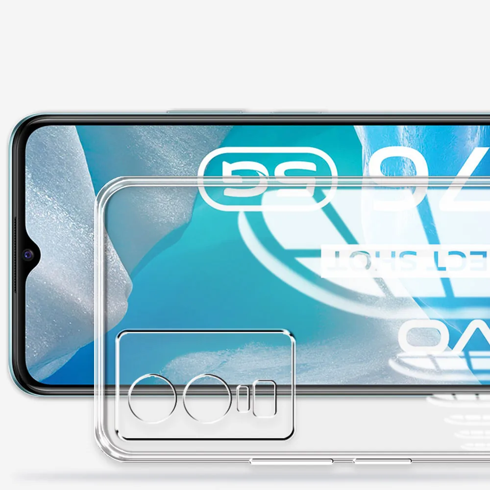 For Vivo Y74S Y76 Y76S 5G Case Silicone Soft Clear Cover For Vivo Y76S Vivo Y76 5G V2124 Shockproof Phone Case or VIVOY76S Coque 5