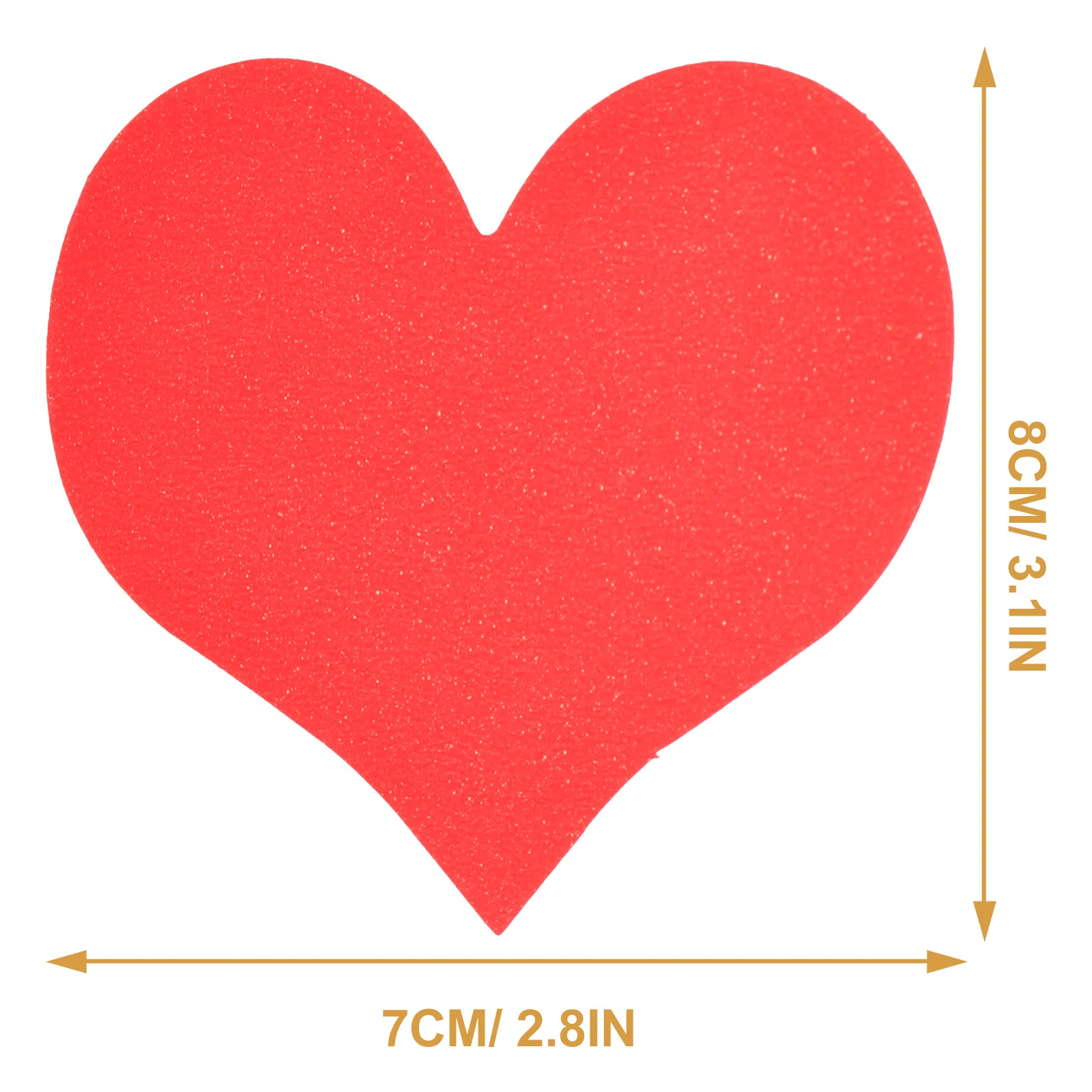 100개 벽 장식 하트 모양 카드 발렌타인 데이 빈 인사말 카드