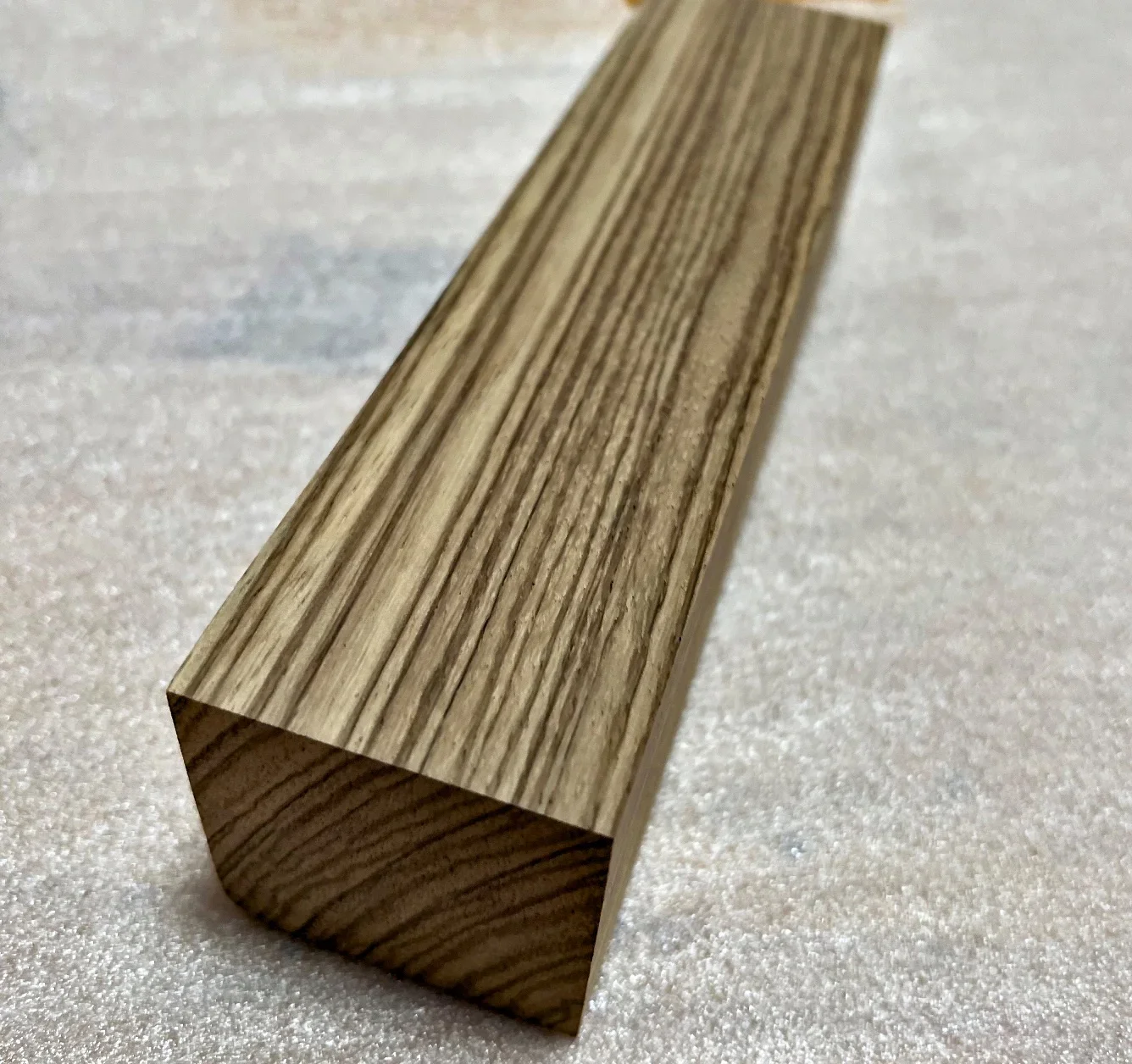 

L:300x50x50mm Solid Zebra Wood Strip Bar Block DIY Model Making Carving Materials