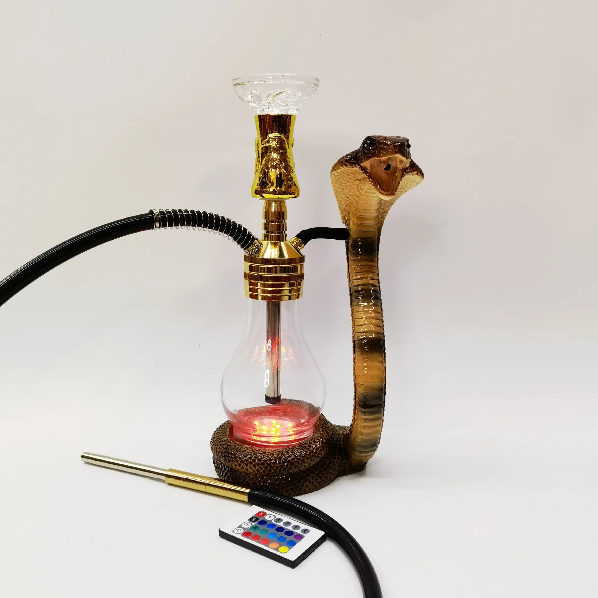 Cobra Mouth Out Smoke Craft Shisha Set Smoking Tools Pipes Accessory Resin Handicraft Ornaments Gift Creative Arabian Hookah